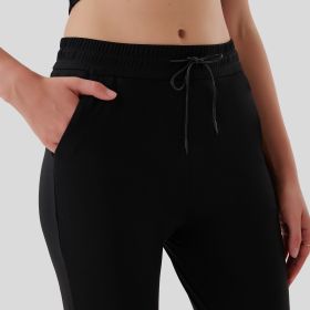 Pull Rope Pocket Flared Pants