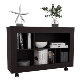 Lacey Console Table Cart, 5 Shelves, 4 Casters