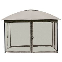 11.5FT Patio Gazebo Tent Wedding Party Awning Mosquito Netting Canopy