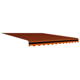 Awning Top Sunshade Canvas Orange and Brown 137.8"x98.4"