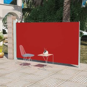Patio Terrace Side Awning Red 5'2"x9'10"