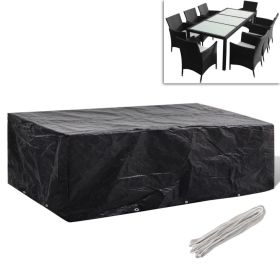 Patio Furniture Cover 8 Eyelets 118.1"x55.1"x35.4"