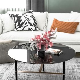 30" Inch Round Tempered Glass Table Top Black Glass 1/4" Inch Thick Round Polished Edge