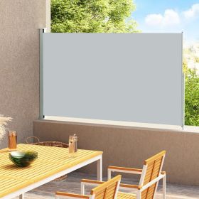 Patio Retractable Side Awning 78.7"x118.1" Gray