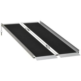 5' Steps Ramp,Portable Wheelchair Ramp,Carpeted Foldable Handicap Ramp