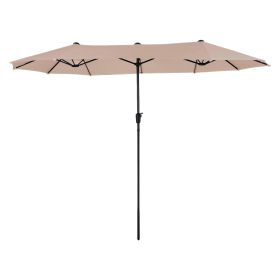 13 ft. Market No Weights Patio Umbrella 2-Side