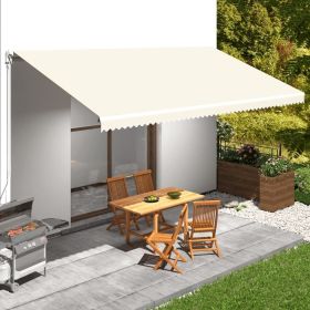 Awning Top Sunshade Canvas Cream 236.2"x118.1"