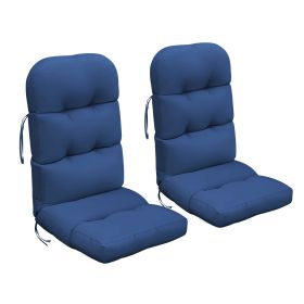 2 PCS Indoor or Outdoor Waterproof Adirondack Chair Seat and Back Cushion