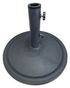 26LB Matte Black Round Umbrella Base Designed to be Used with a Patio Table
