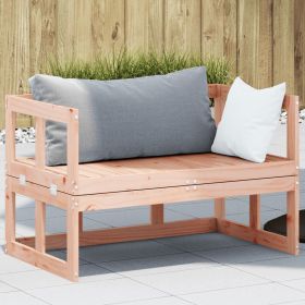 Patio Sofa Bench Extendable Solid Wood Douglas