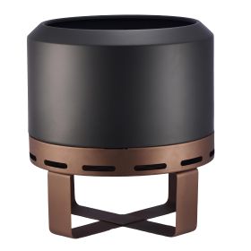 Outdoor Smokeless Fire Pit Stove 24'' for Camping Bonfire, Wood Burning Fire Place Firepit with Stand for Patio Backyard Outside (Color: as Pic)
